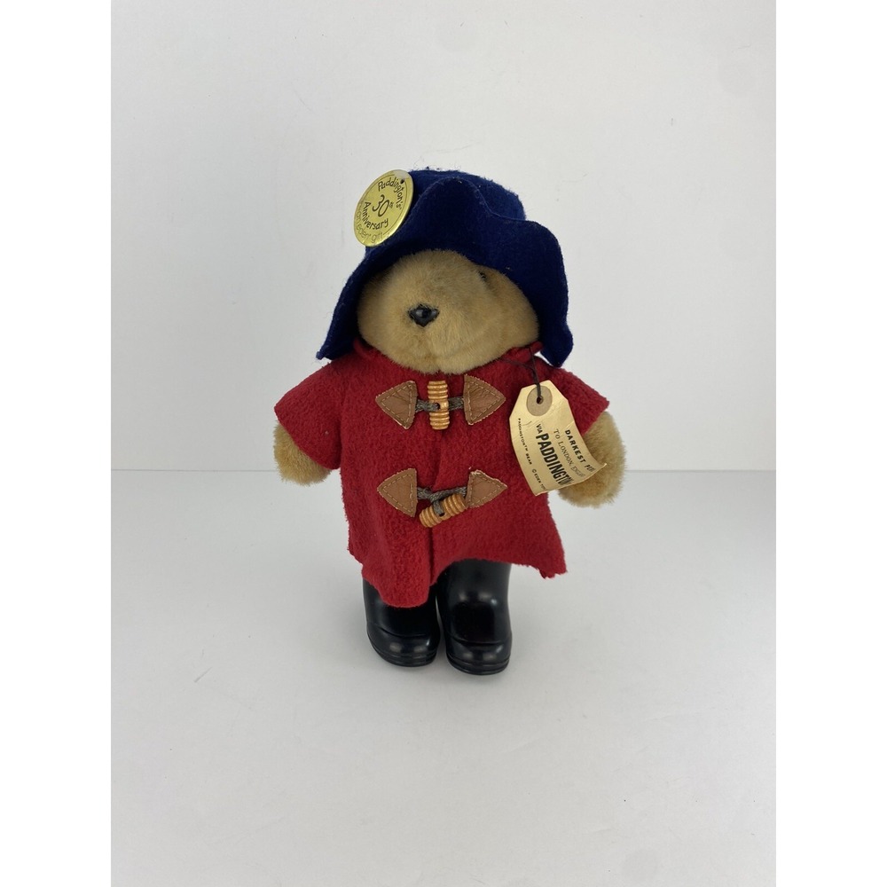 Vintage Paddington Bear Eden 30th Anniversary Plush 10" Collectors Tags 1975, 88